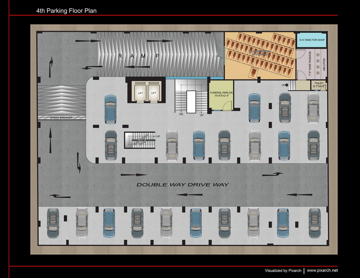 4th parking floor plan