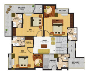 4_Bed_Apartment_B1st-Floor4_Bed_Apartment_B1st-Floor
