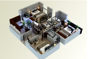 2 Bed rooms