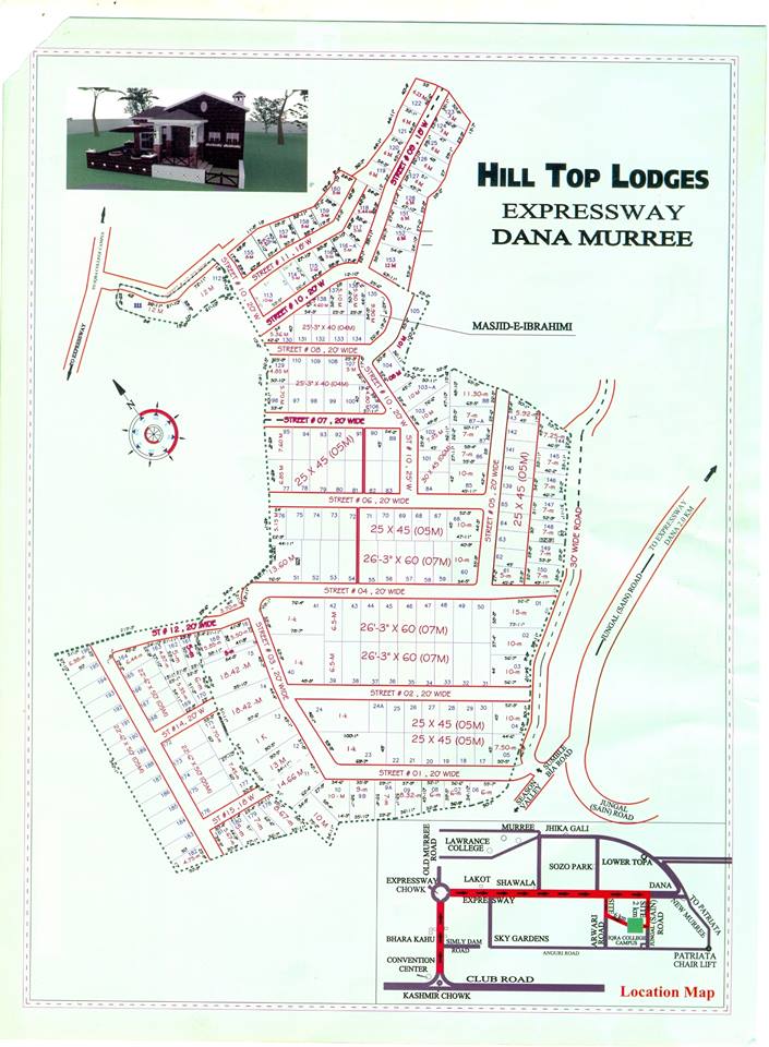 Hill Top Lodges Murree Layout Plan