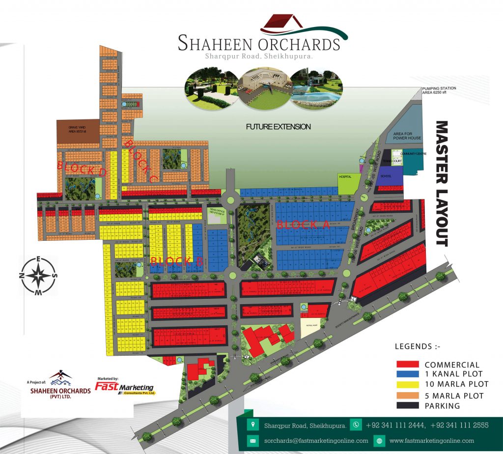 Shaheen Orchards Housing Scheme layout plan