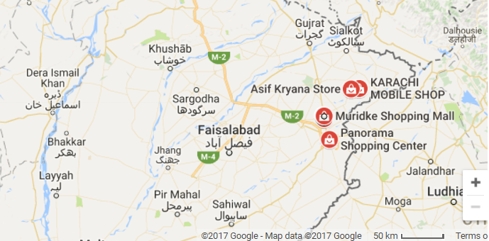 Muridke Shopping location map 