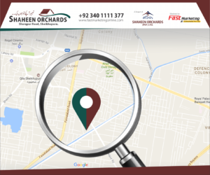 Shaheen Orchards Housing Scheme location map