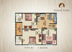 Cantt View Lodges Karachi layout plan b1
