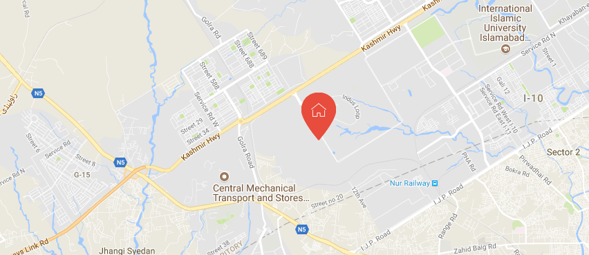 Shangrila Comforts Islamabad location map
