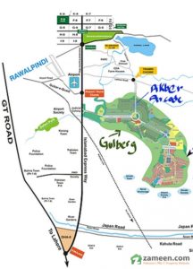 Akber Arcade Islamabad location map