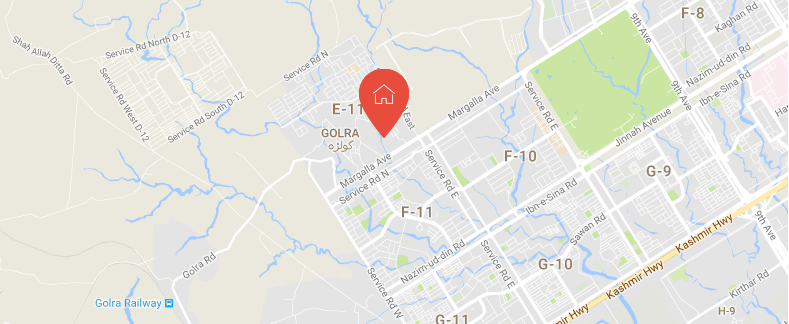 Capital Residencia Islamabad Location Map