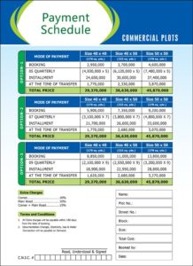 Gulberg Greens Commercial Plots Islamabad payment plan