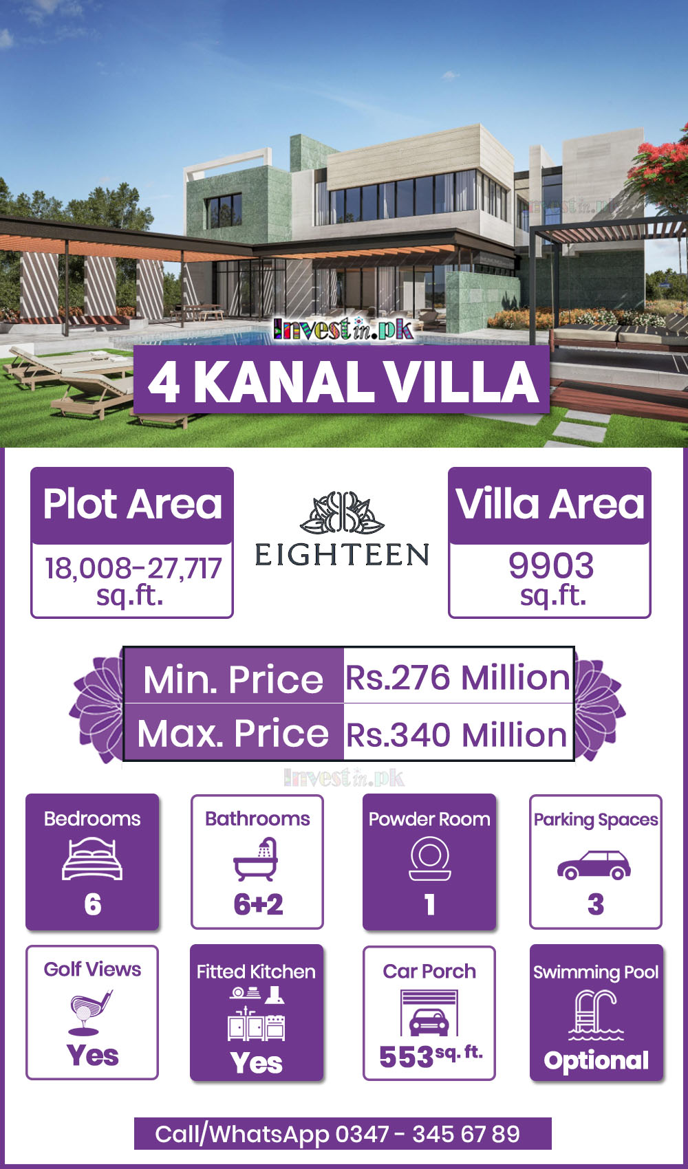 4 kanal villa eighteen islamabad