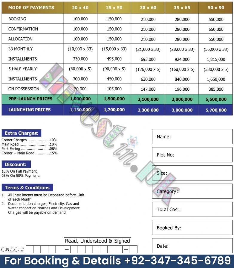 Star Enclave Payment Plan