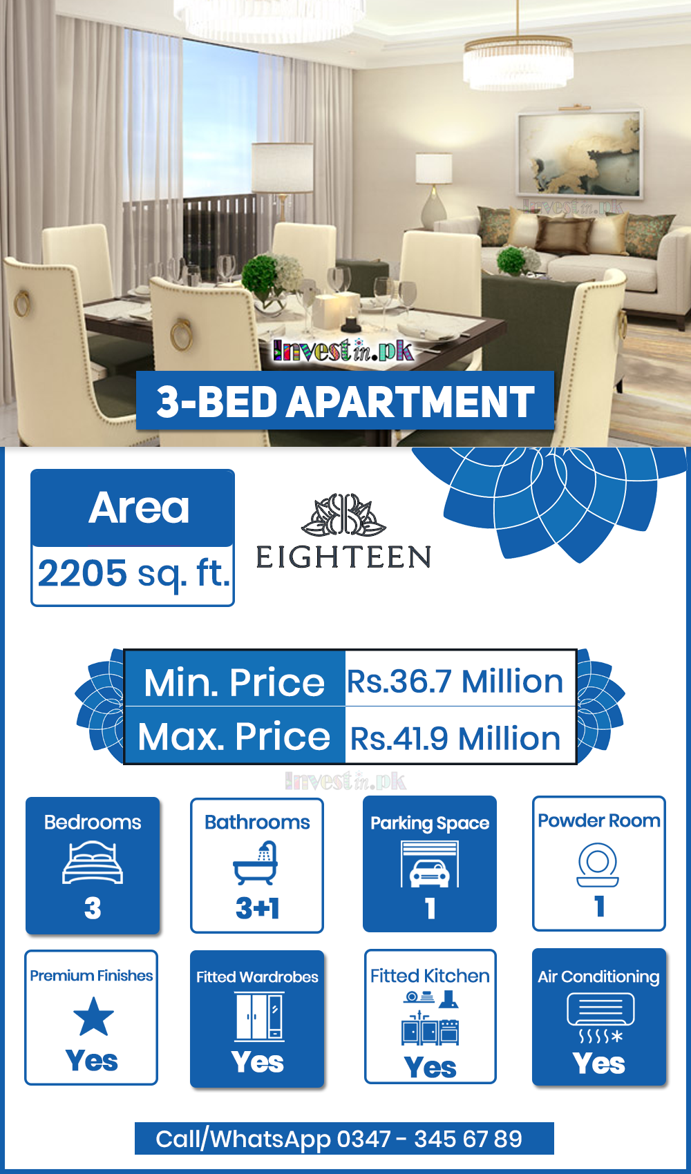 eighteen apartments payment plan