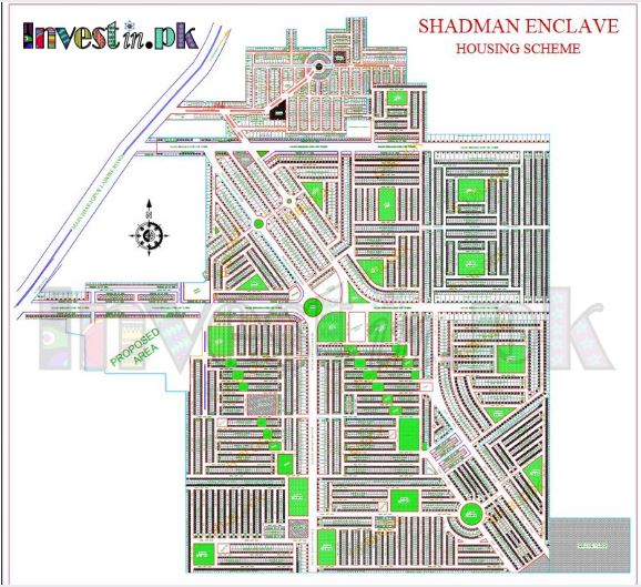 Shadman Enclave Lahore Master Plan