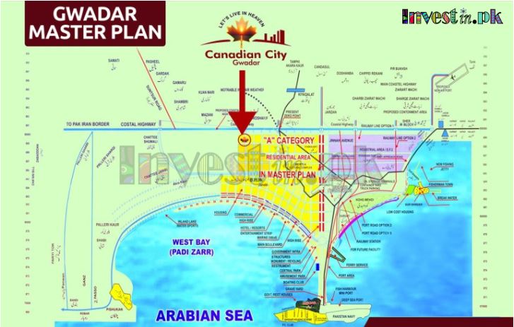 Canadian City Gwadar Location