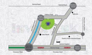 Royal Residencia Lahore Location