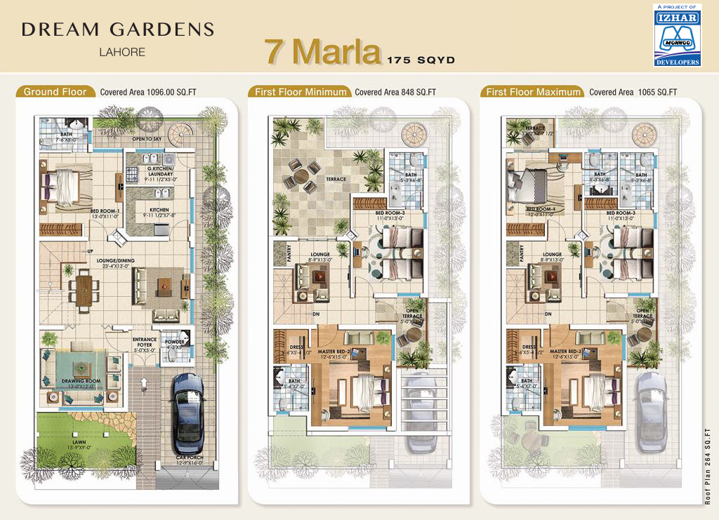 Dream Gardens Lahore Floor Plan