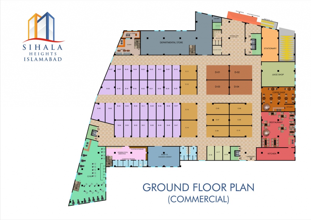 Sihala Heights Islamabad Floor Plan