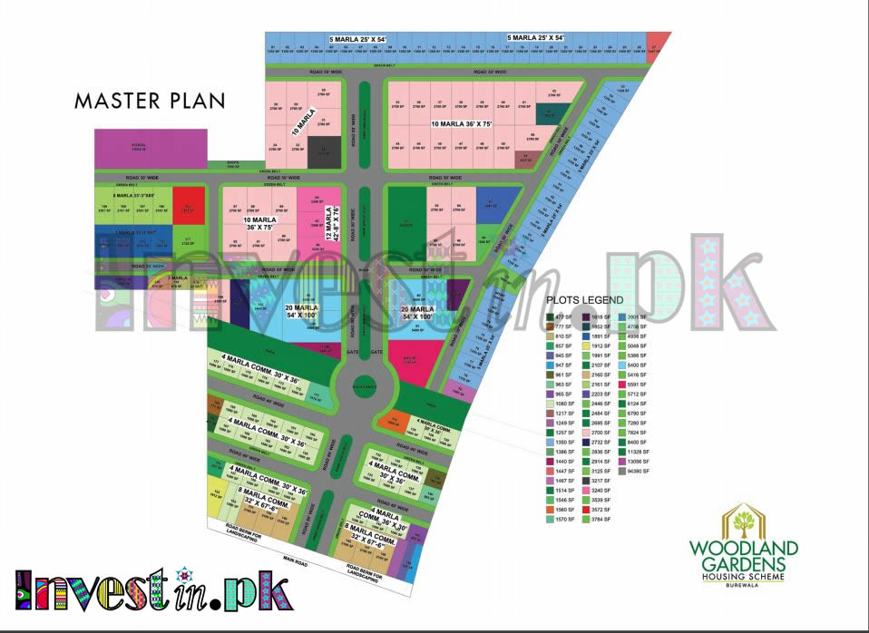 Woodland Garden Burewala Master Plan