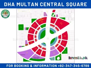 DHA Multan Central Square Map