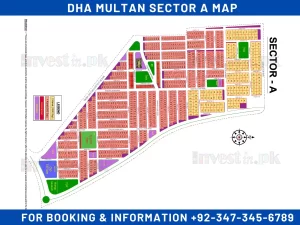 DHA Multan Sector A Map