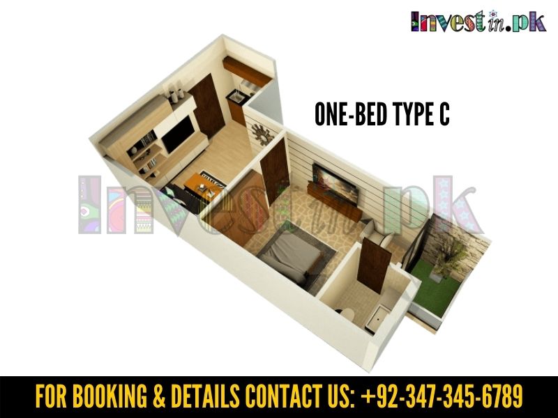 One Bed Apartment In Sukoon Vista TYPE C
