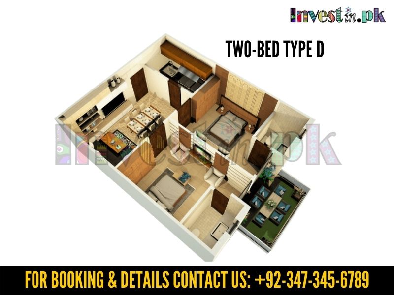 Two Bed Apartment In Sukoon Vista TYPE A (1)