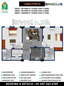 2 bed Apartments In Faaz Tower