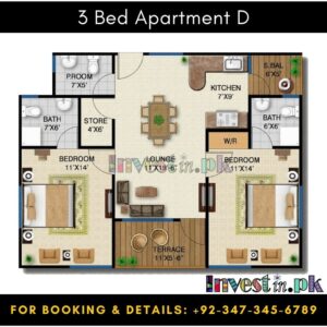 3 Bed Apartment In Sohni Saiban