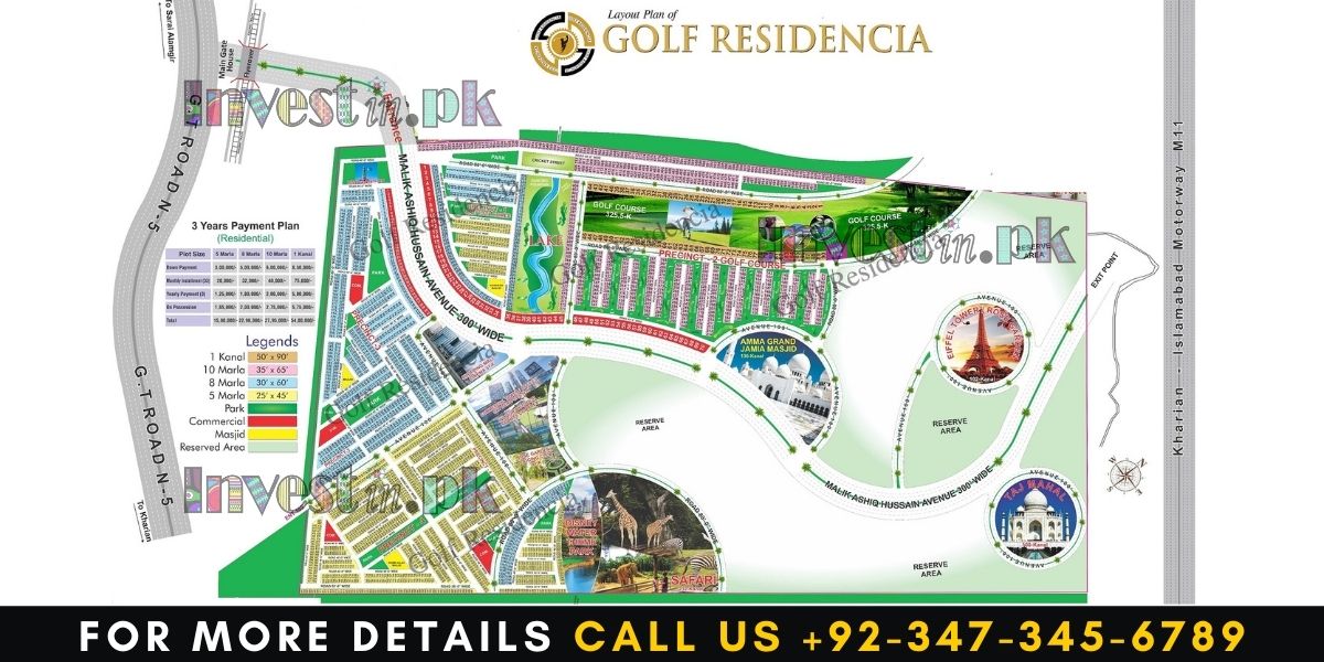 Golf Residencia Kharian Master Plan