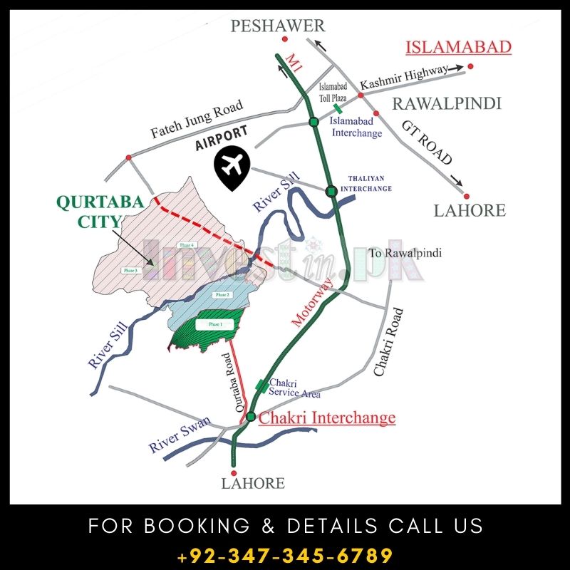 Qurtaba City Islamabad Map Qurtaba City - Invest In Pakistan