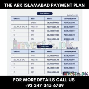 The Ark Islamabad Payment Plan