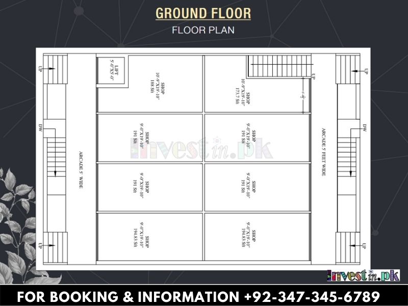 Shaheen Arcade Islamabad Floor Plan