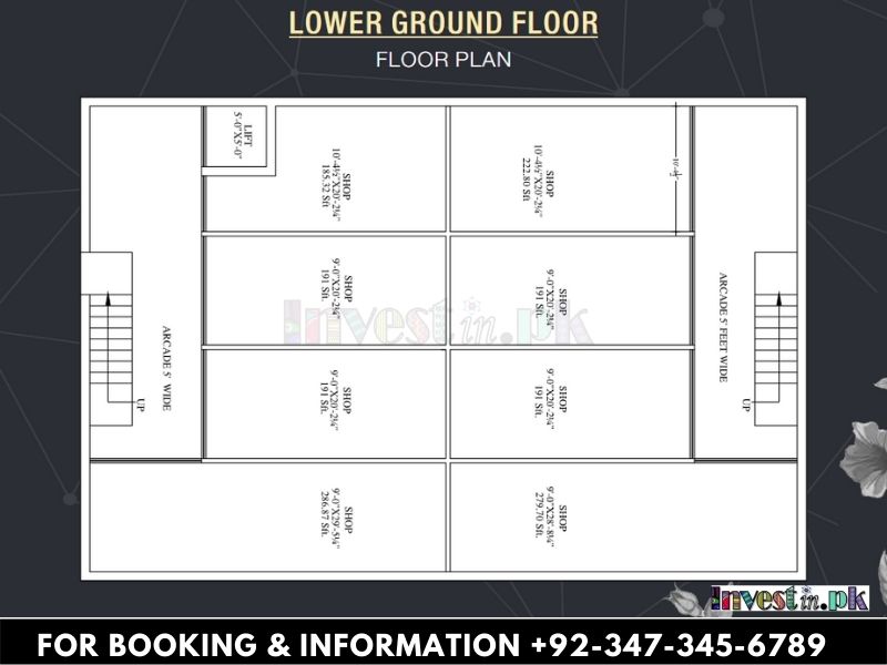 Shaheen Arcade Islamabad Floor Plan