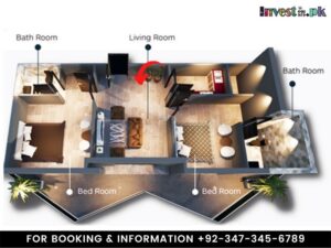 2 Bed Apartment In Multi Lake Tower