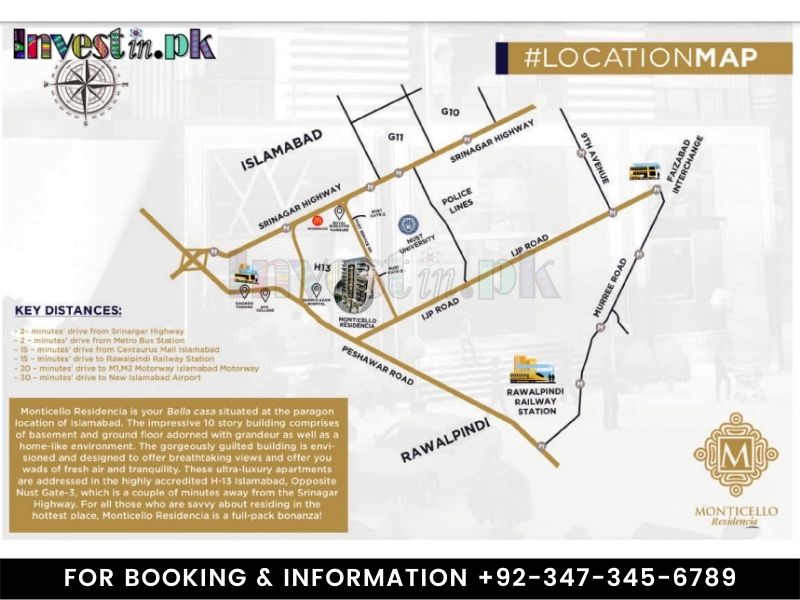 Monticello Residencia Location