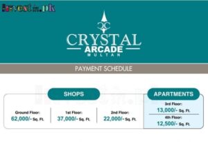 Crystal Arcade Multan Payment Plan
