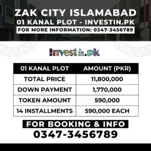 Zak City Islamabad Plots For Sale