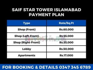 Saif Star Tower payment plan